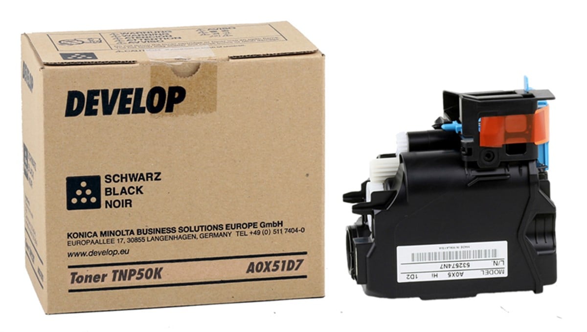 Develop TNP-50 Orjinal Siyah Toner +3100P (A0X51D7) (5000 Sayfa)
