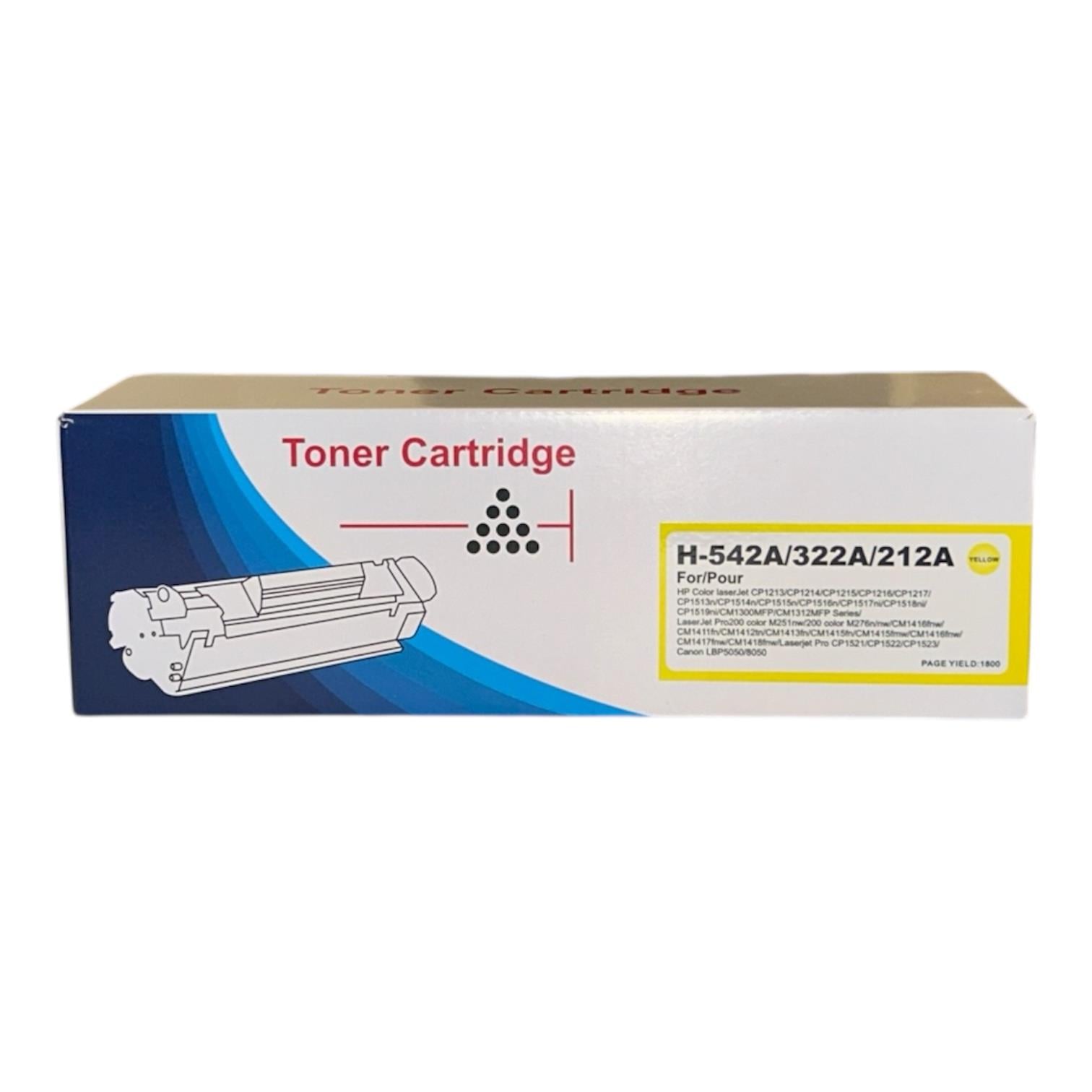 HP CB-542A 125A CE-322A 128A CF-212A 131A Sarı MuadilToner CM-1415 M-276 Pro-200