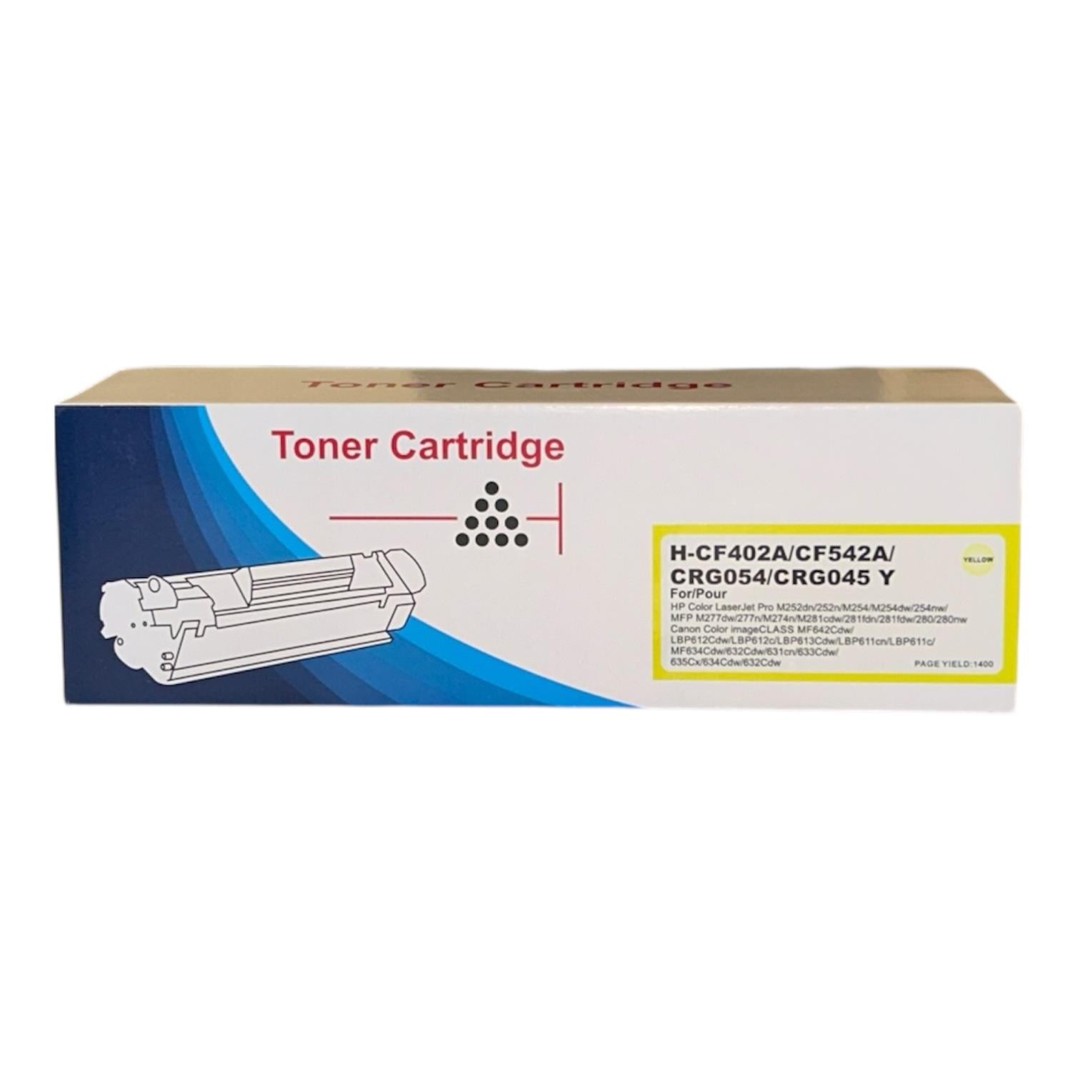 HP CF542A CF402A CRG-045 CRG-054 CRG-067 Sarı Muadil Toner M254 MF635 MF645