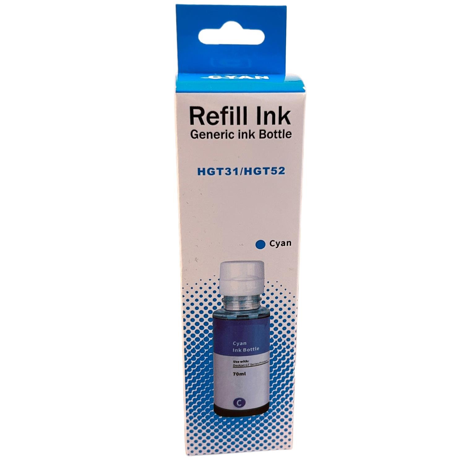 HP GT52 C Mavi  Smart Mürekkep DeskJet GT 5810 5811 5822 (70ml)