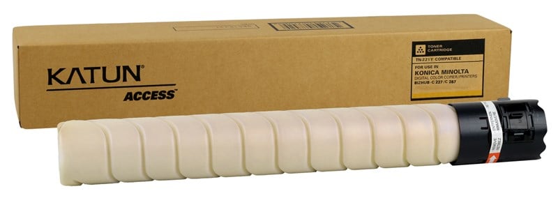 49189-Konica Minolta TN-221 Katun Sarı Toner Bizhub C227-C287