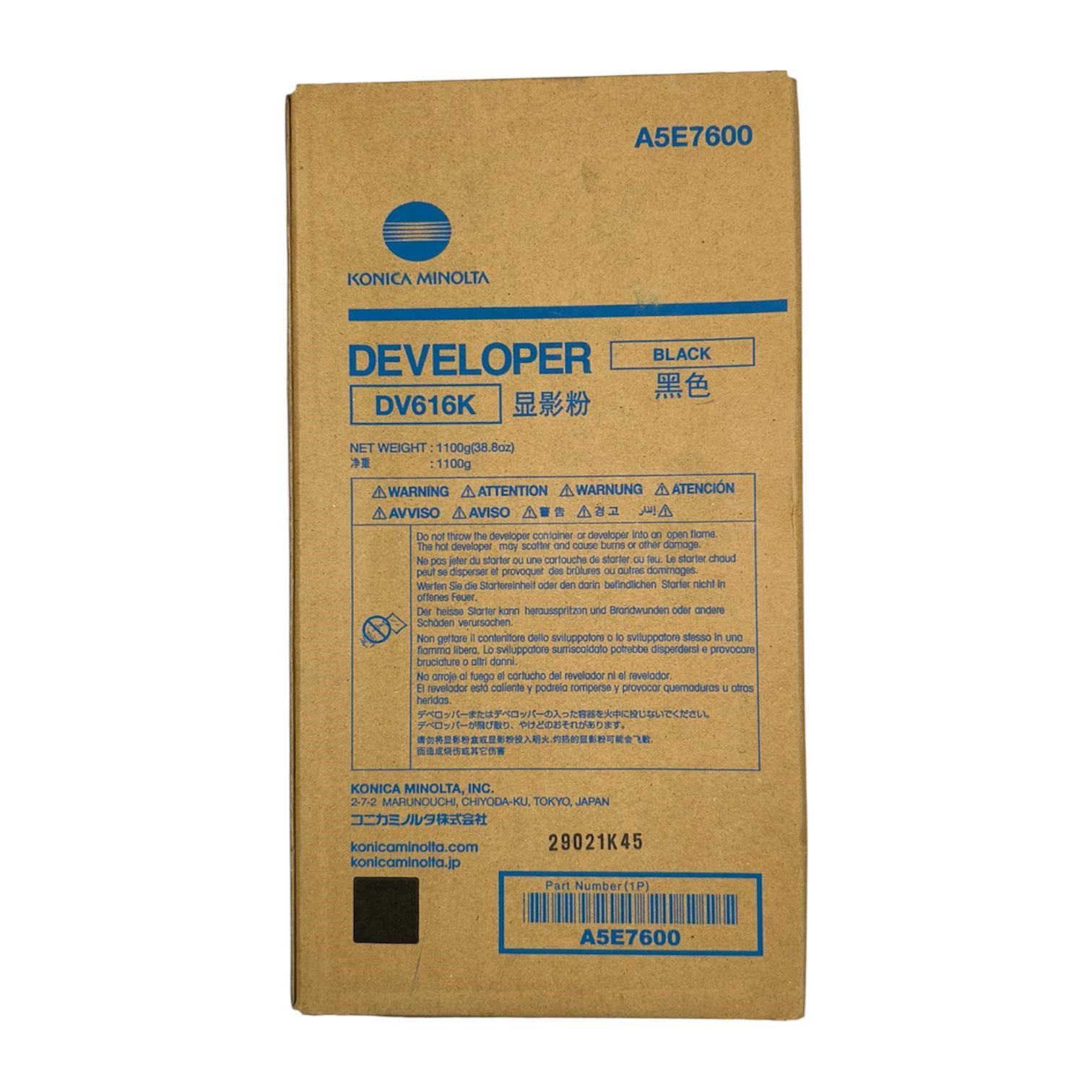 Minolta DV-616K Orjinal Siyah Starter Bizhub Press C1085 C1100 A5E7600