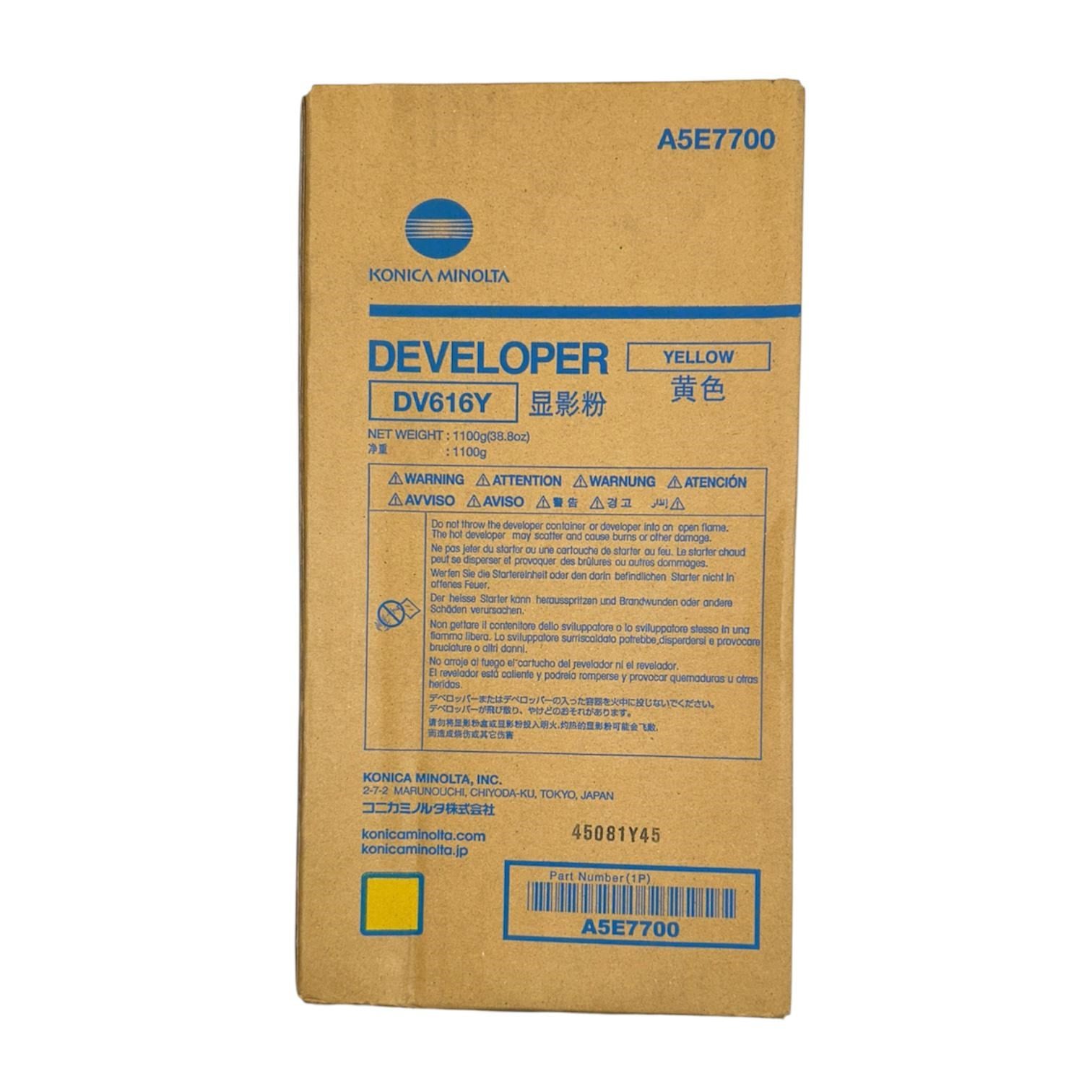 Minolta DV-616Y Orjinal Sarı Starter Bizhub Press C1085 C1100 A5E7700