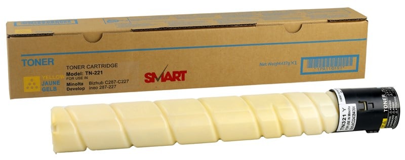 Konica Minolta TN-221 Smart Sarı Toner Bizhub C227-C287 (A8K3250)
