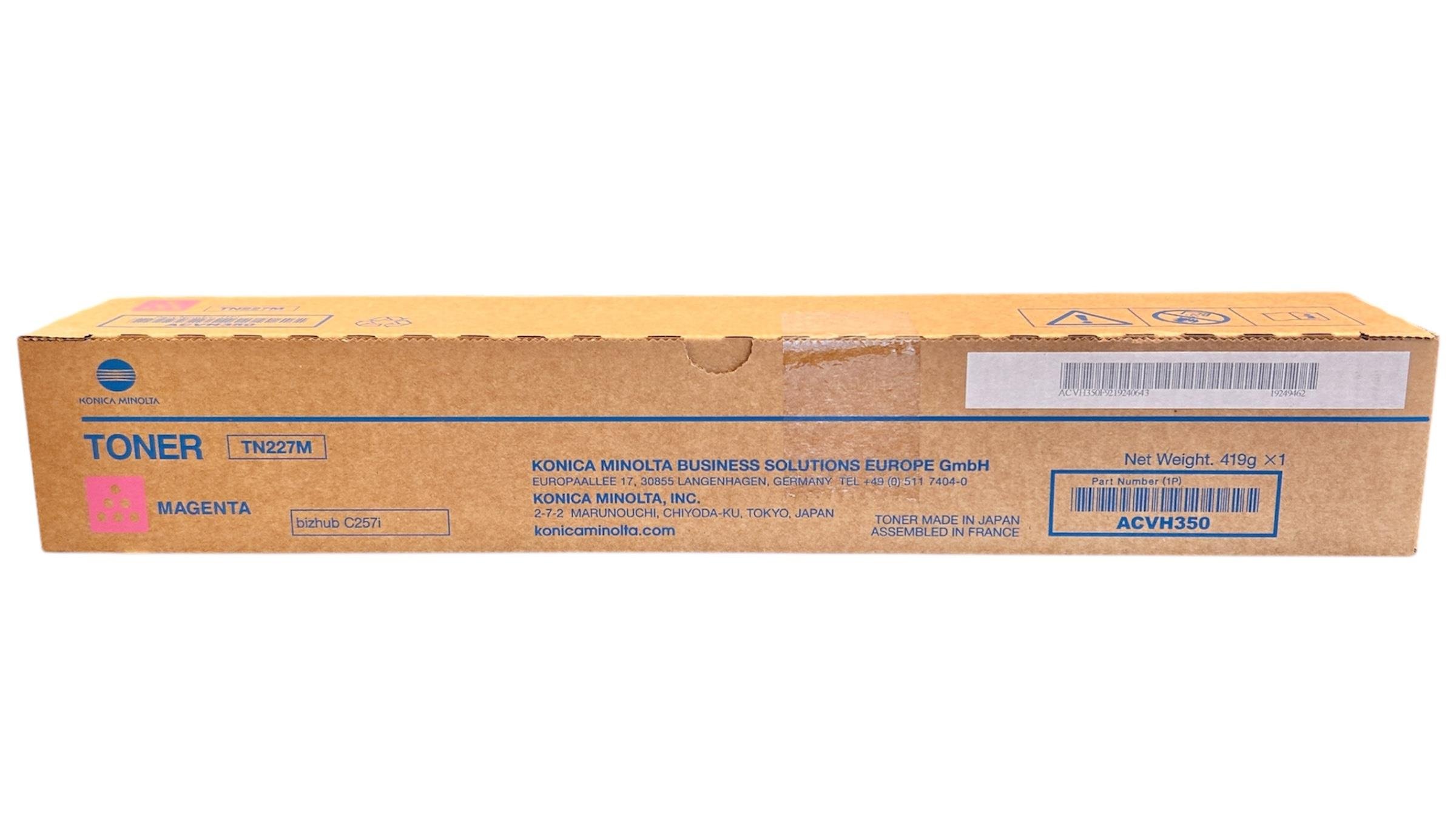 Minolta TN-227 Orijinal Kırmızı Toner  Bizhub C-257i   ACVH350