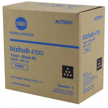 Minolta TNP-91 Black Original Toner Bizhub -4700i  ACTD031