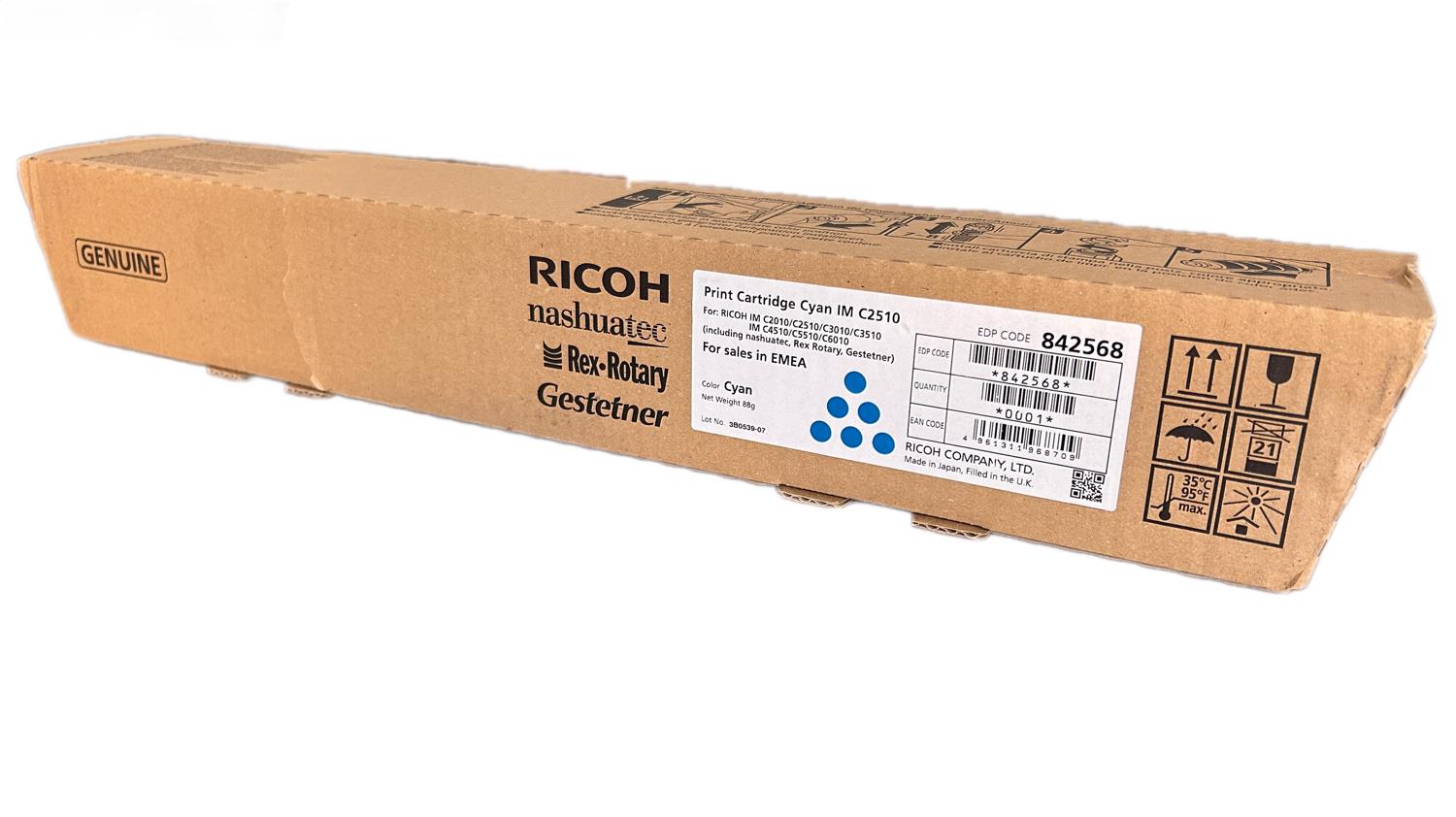 Ricoh IM C2010 IM C2510 Orijinal Mavi Toner 842568