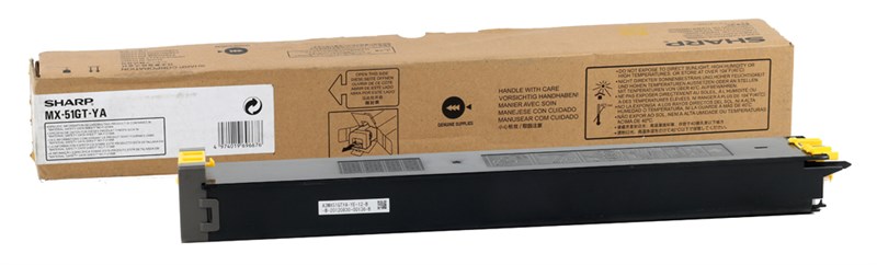 Sharp MX-51GTYA Orjinal Sarı Toner  MX-4110-4111-4112-4140-5110-5112-5140