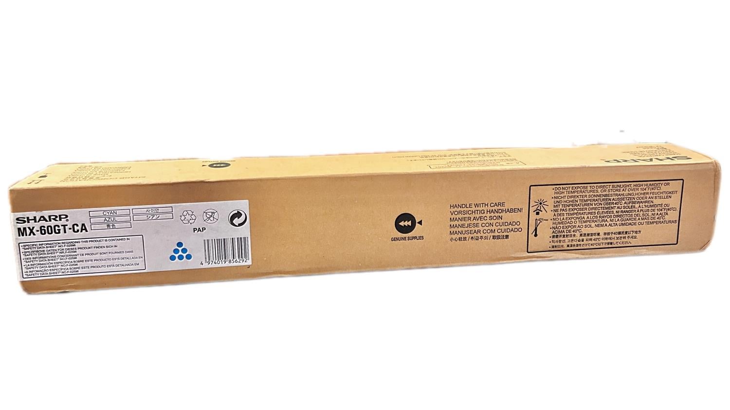 Sharp MX-60GT-CA Orijinal Mavi Toner MX-3050 3570 4070 5050 5070 MX-6000 Serisi