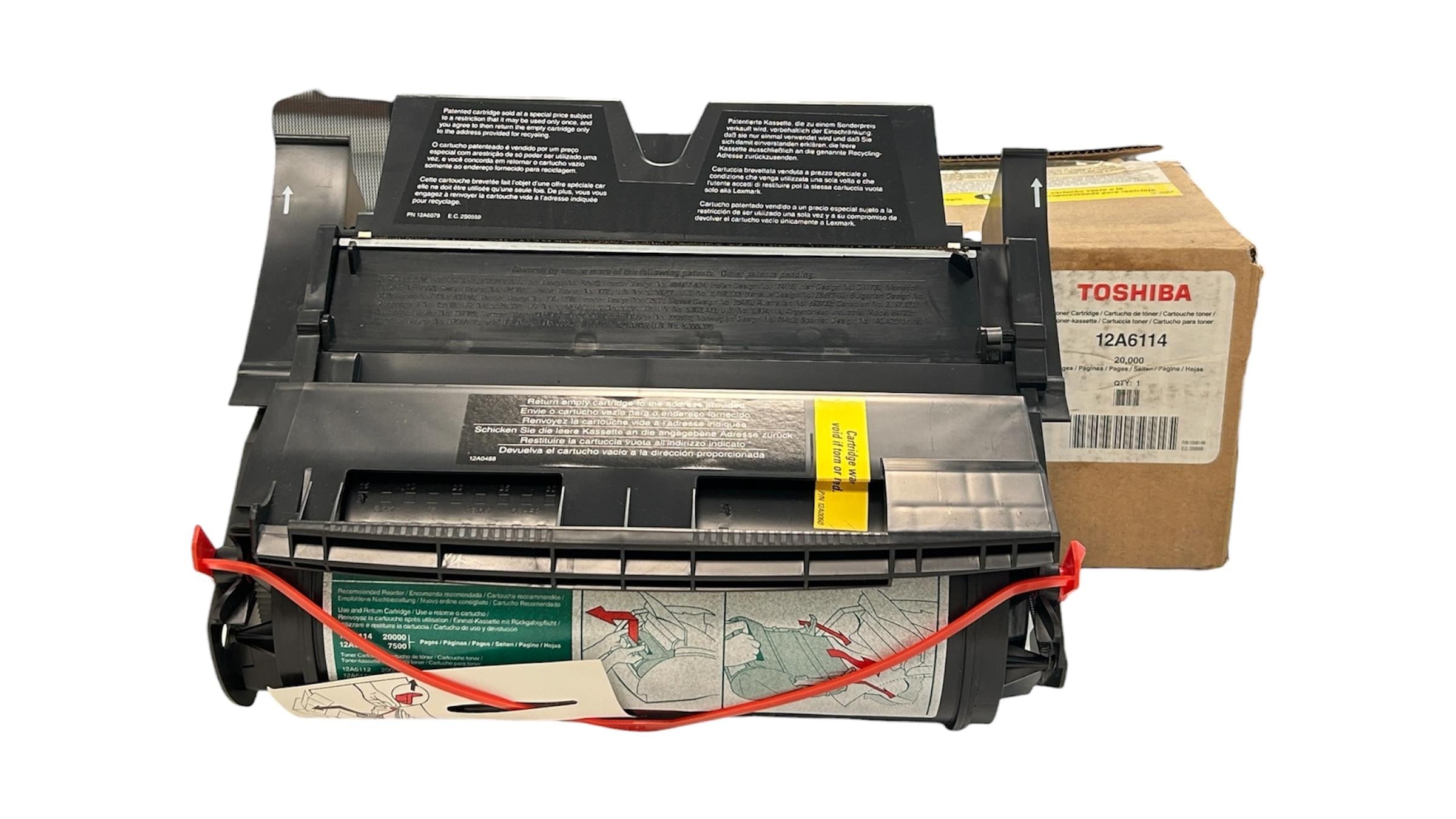 Toshiba e-Studio 20P  25P Orjinal Toner Toner Lexmark 12A6112 - 12A6114 20k
