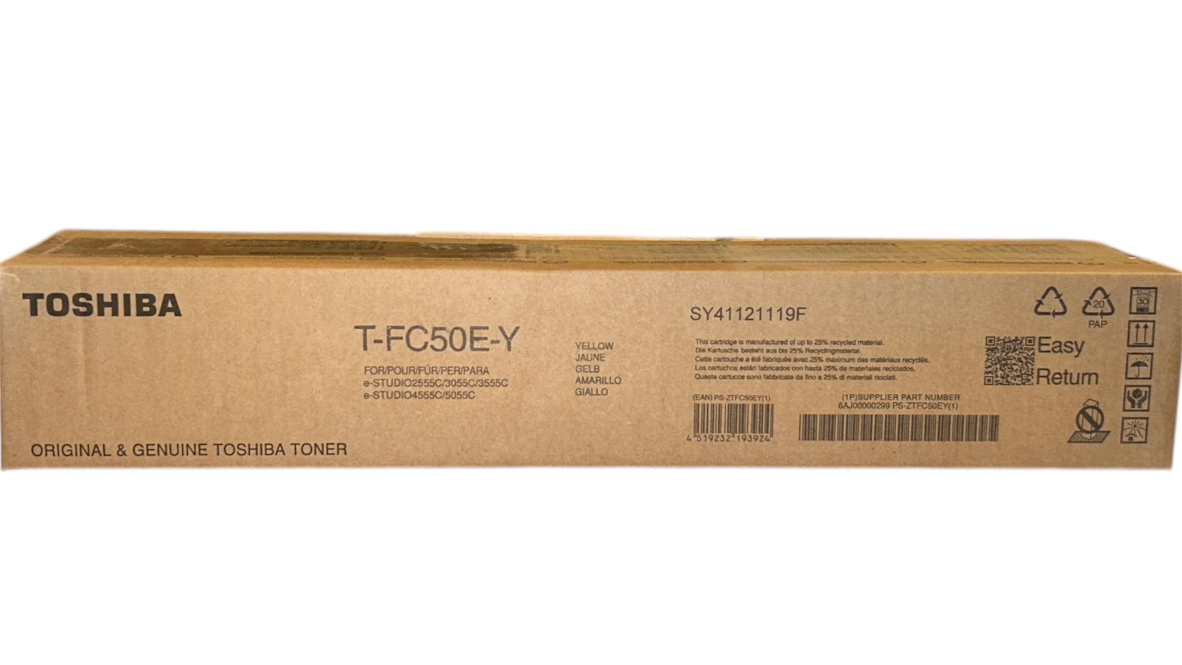 Toshiba T-FC50E-Y Orijinal Sarı Toner E-Studio 2555 3055 3555 5055