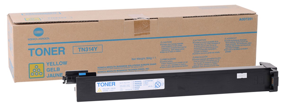 Konica Minolta TN-314 Orjinal Sarı Toner C353-C200-C203-C253