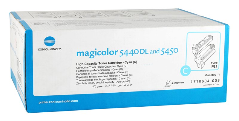 Konica Minolta MC-5440DL-5450DL Orjinal Mavi Toner (1710604-008) (12000 Sayfa)
