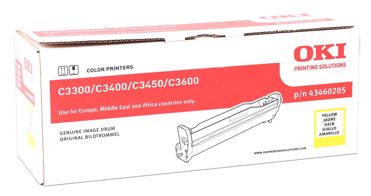 Oki C3300 Orjinal Drum Sarı (C3400-C3450-C3600) (43460205) (15.000 Sayfa)