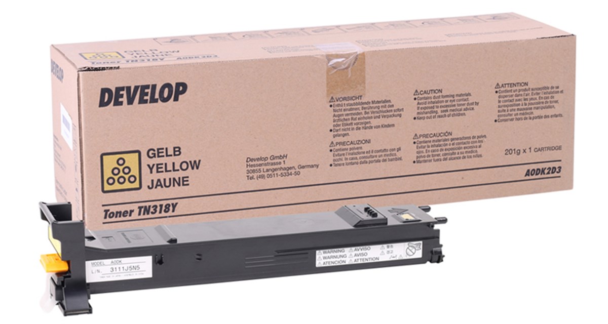 Develop TN-318 Orjinal Sarı Toner İneo +20