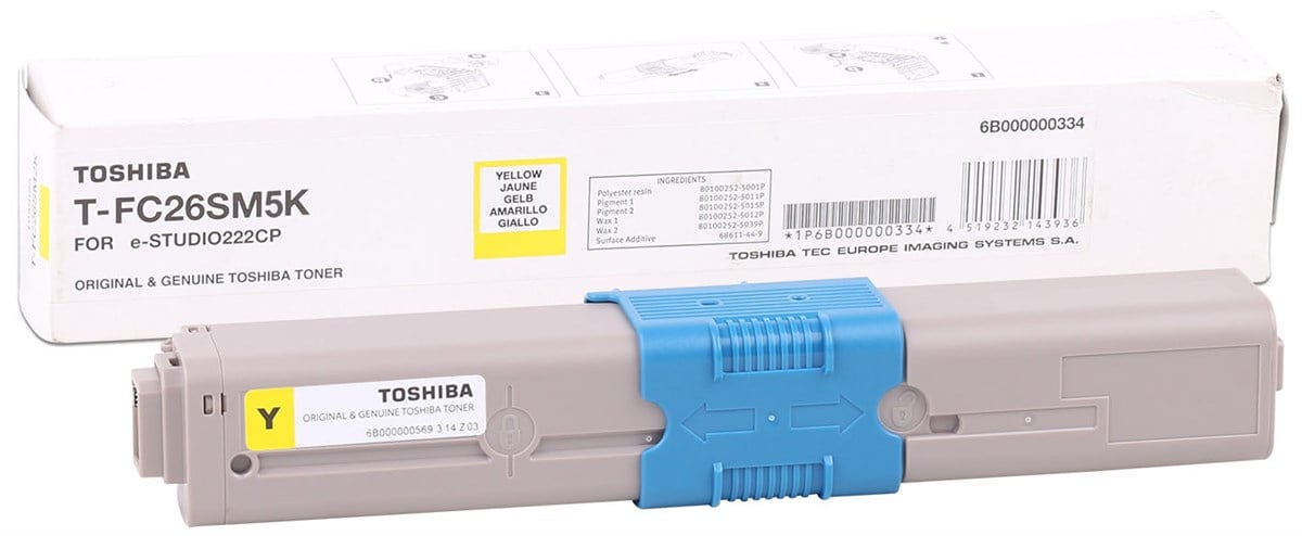 Toshiba T-FC26EY Orjinal Sarı Toner E-Studio 262CP-222CS-223C-263CS-264CS(5K)