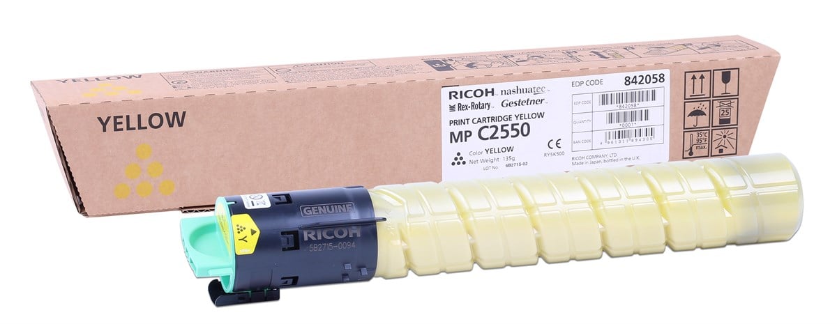 Ricoh MP-C 2550 Orjinal Sarı Toner MP-C 2030-2050-2051-2530-2551(842058-841199)