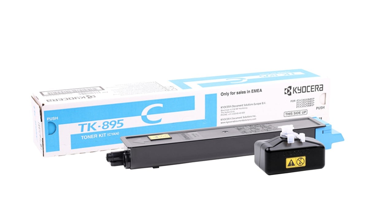 Kyocera Mita TK-895 Orjinal Mavi Toner FS-C 8020-8025-8520-8525
