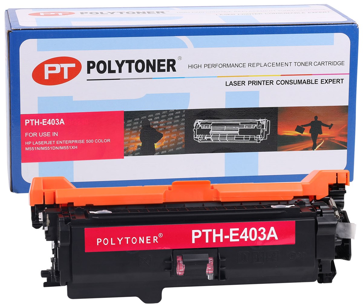 HP CE403A Polytoner Kırmızı Pro 500-M551n-M551dn-M551xh (NR507)