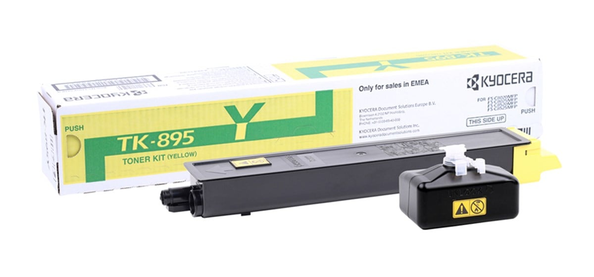 Kyocera Mita TK-895 Orjinal Sarı Toner FS-C 8020-8025-8520-8525