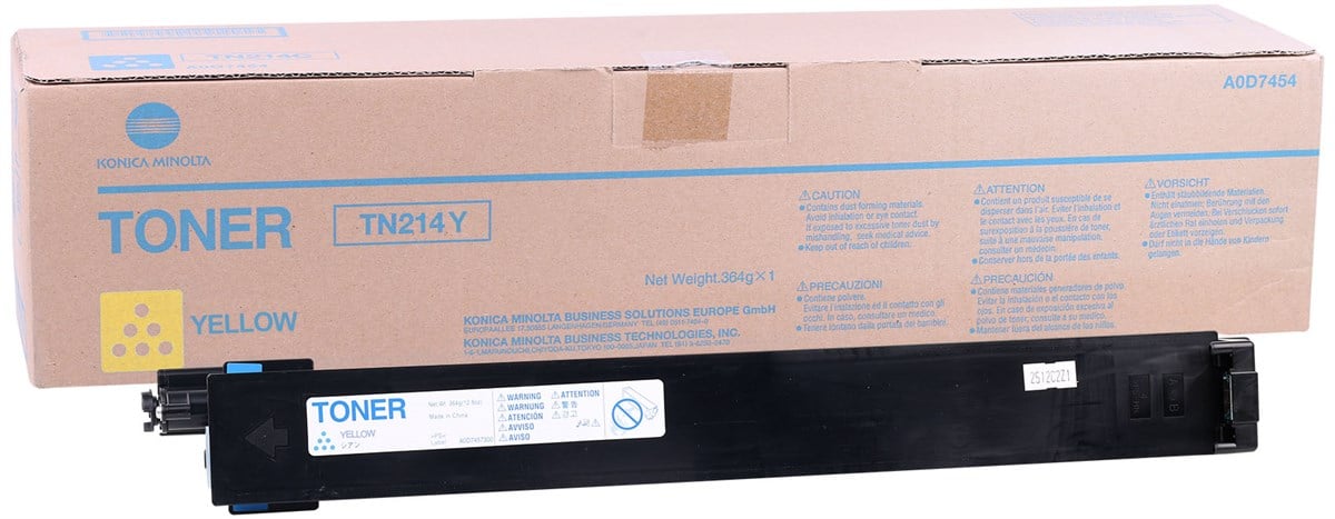 Konica Minolta TN-214 Orjinal Sarı Toner C-200-C203-C253