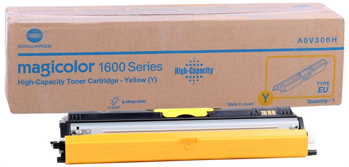 MİNOLTA 1600W ORJİNAL SARI TONER 1650EN/1680/1690MF (A0V306H) (2.500 Sayfa)