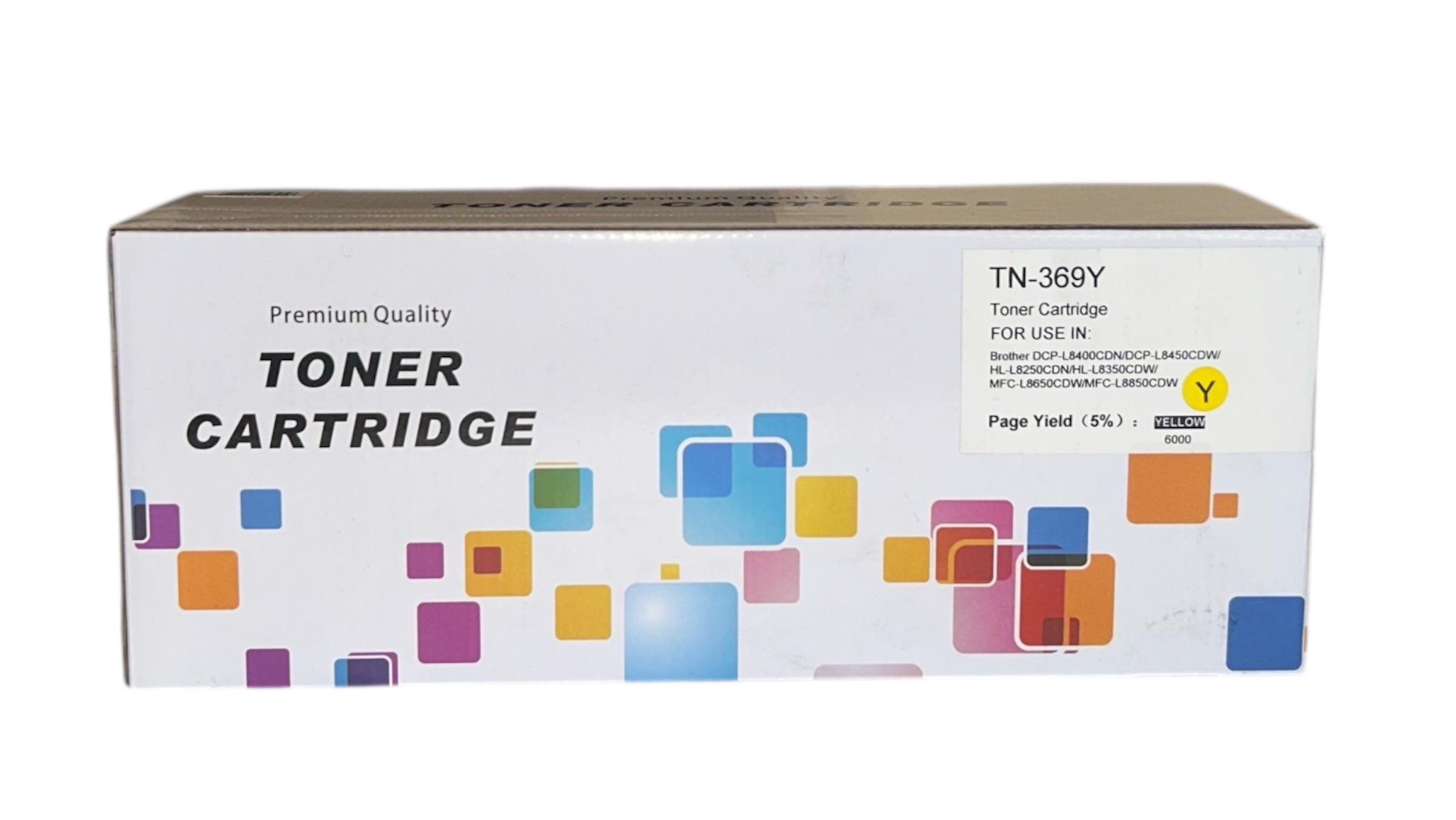 Brother TN-369 Sarı Muadil Toner DCP-L 8400 8450 HL-L 8250 8350 MFC-L 8650 8850
