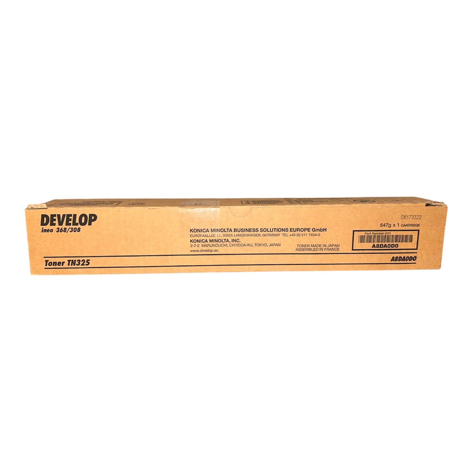 Develop TN-325 Orjinal Toner Ineo 308,368 (A8DA0D0)
