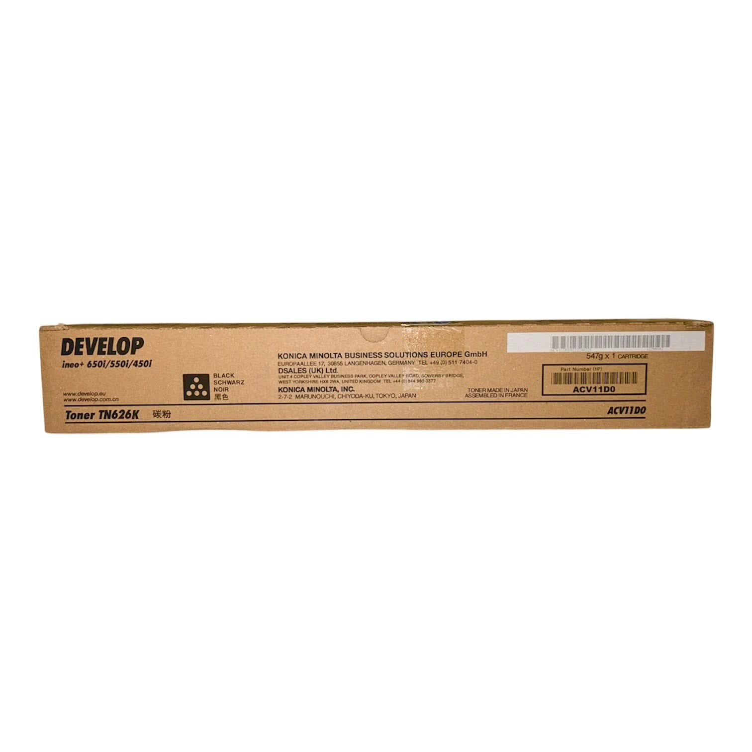 Develop TN-626 Orjinal Siyah Toner Ineo +450i +550i +650i ACV11D0