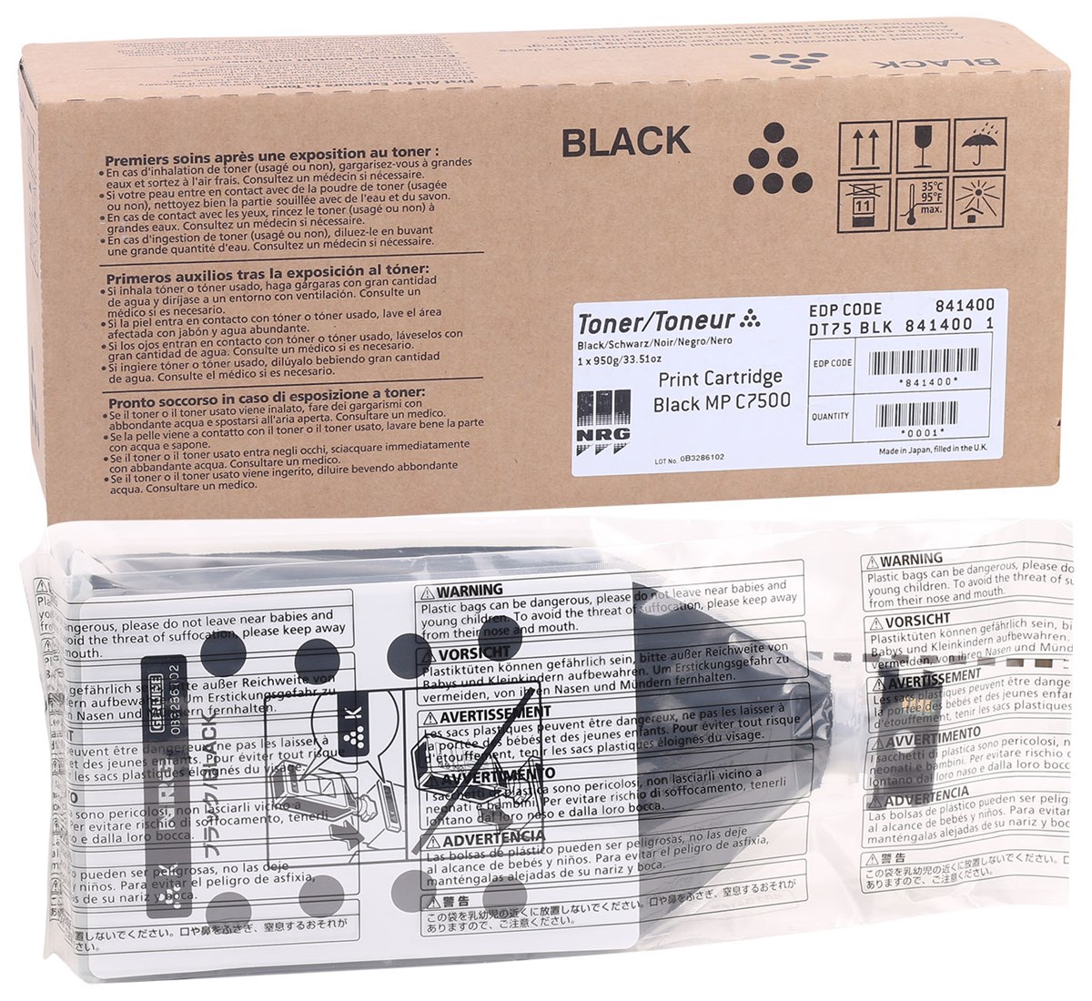 Ricoh MP-C 6000-7500 Orjinal Siyah Toner (842069) (841100) (841396)