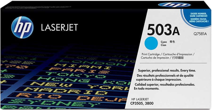 HP Q7581A (503A) Mavi Orjinal Toner - CP 3505 3800