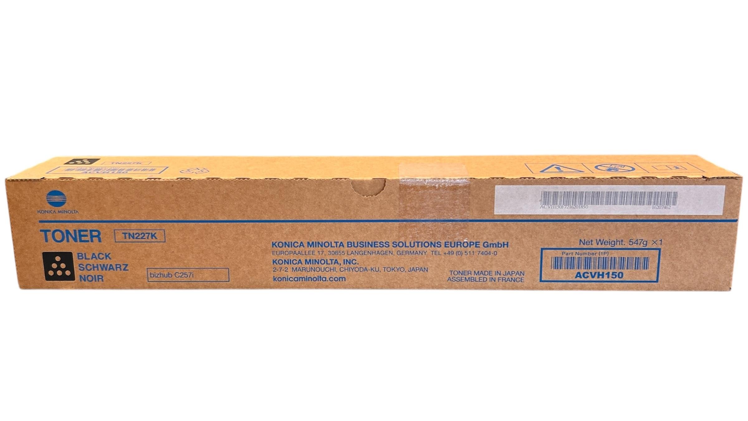 Minolta TN-227 Orijinal Siyah Toner  Bizhub C-257i   ACVH150