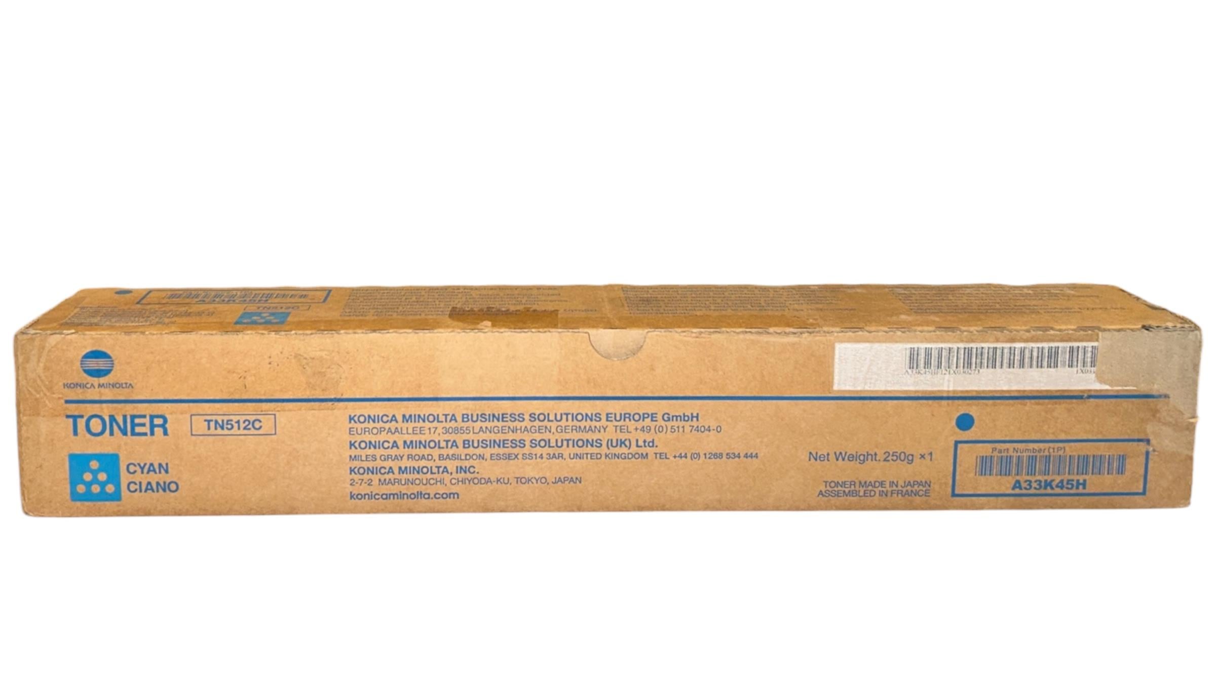 Minolta TN-512 Orjinal Mavi Lower Toner C454 C554 A33K45H