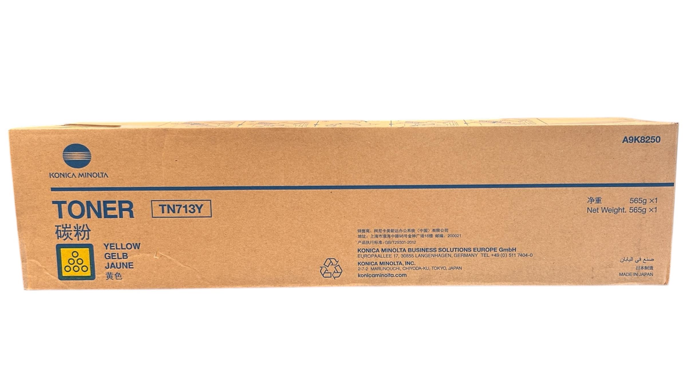 Minolta TN-713 Orjinal Sarı Toner Bizhub C659 C759 A9K8250