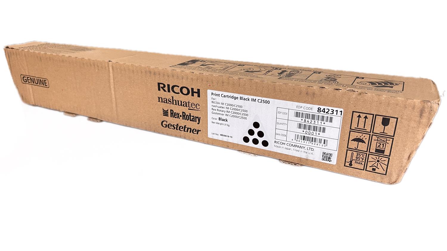 Ricoh IM C2010 IM C2510 Orijinal Siyah  Toner 842565