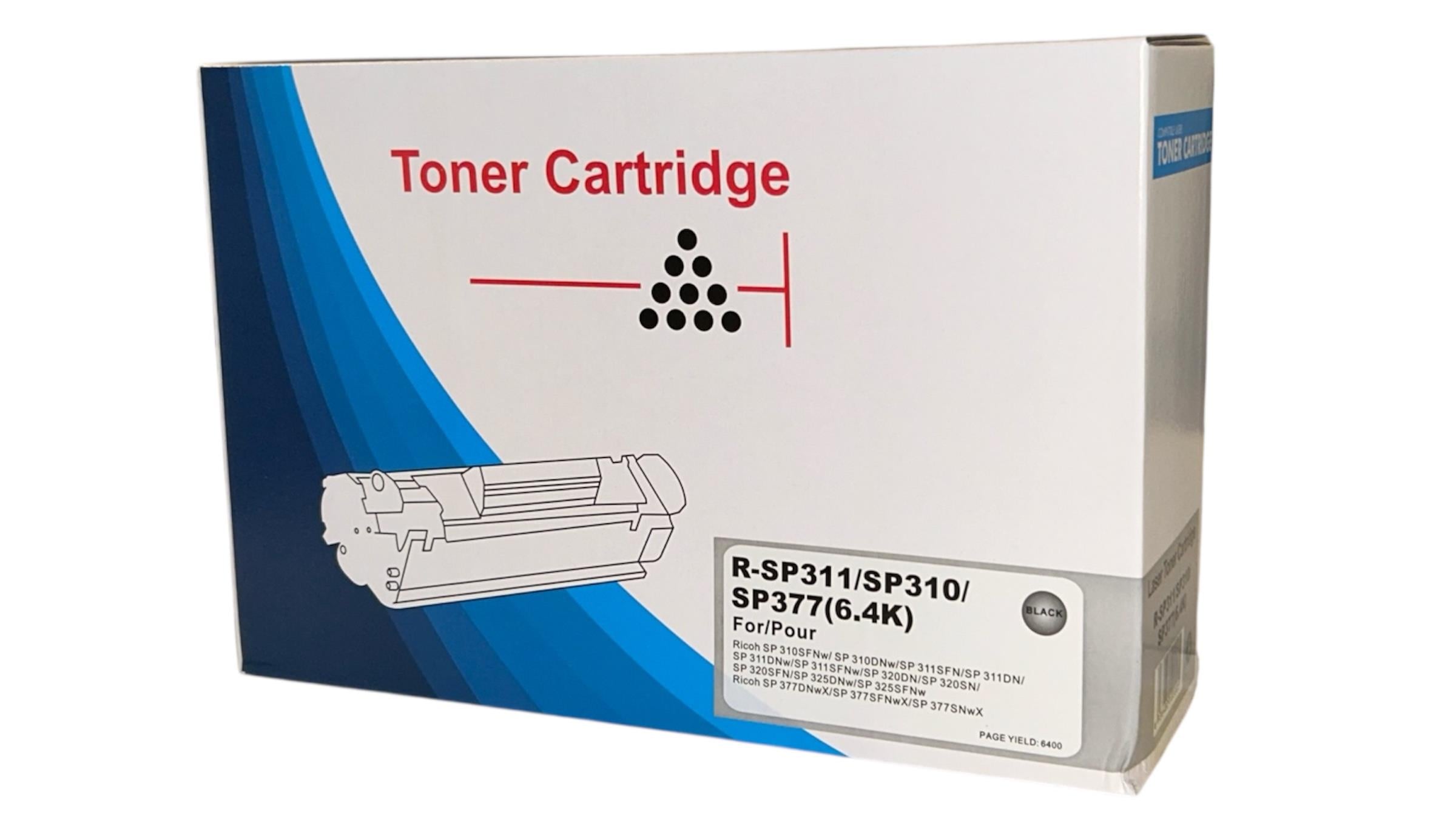 Ricoh SP-377 dnwx Muadil Toner SP310 SP311 SP325 6,4k.