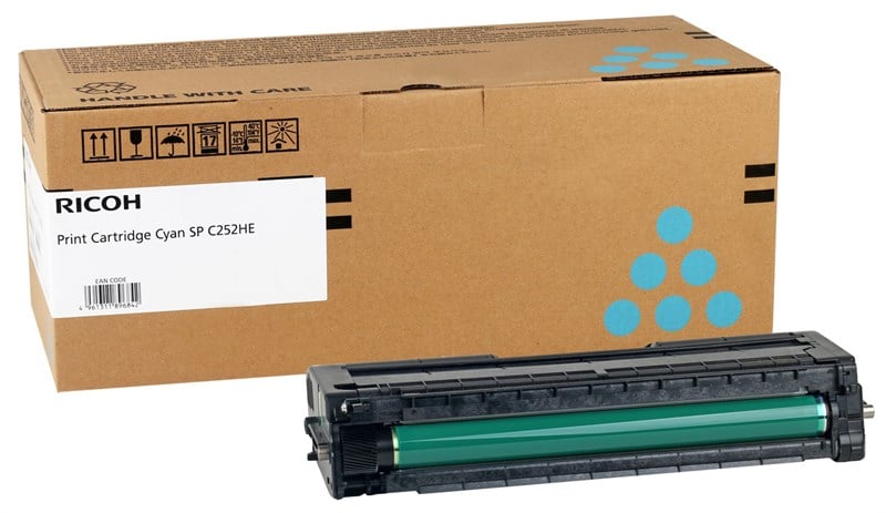 Ricoh SP-C 252HC Orjinal Mavi Toner (407717) (6.000 Sayfa)