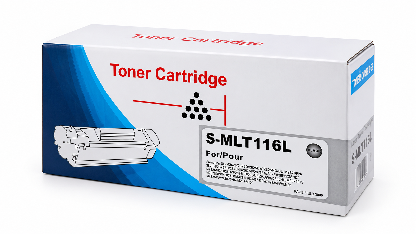 Samsung MLT-D 116L Muadil Toner M2625D  2825  2875 FD  2875 FW 2675 2676N 2876