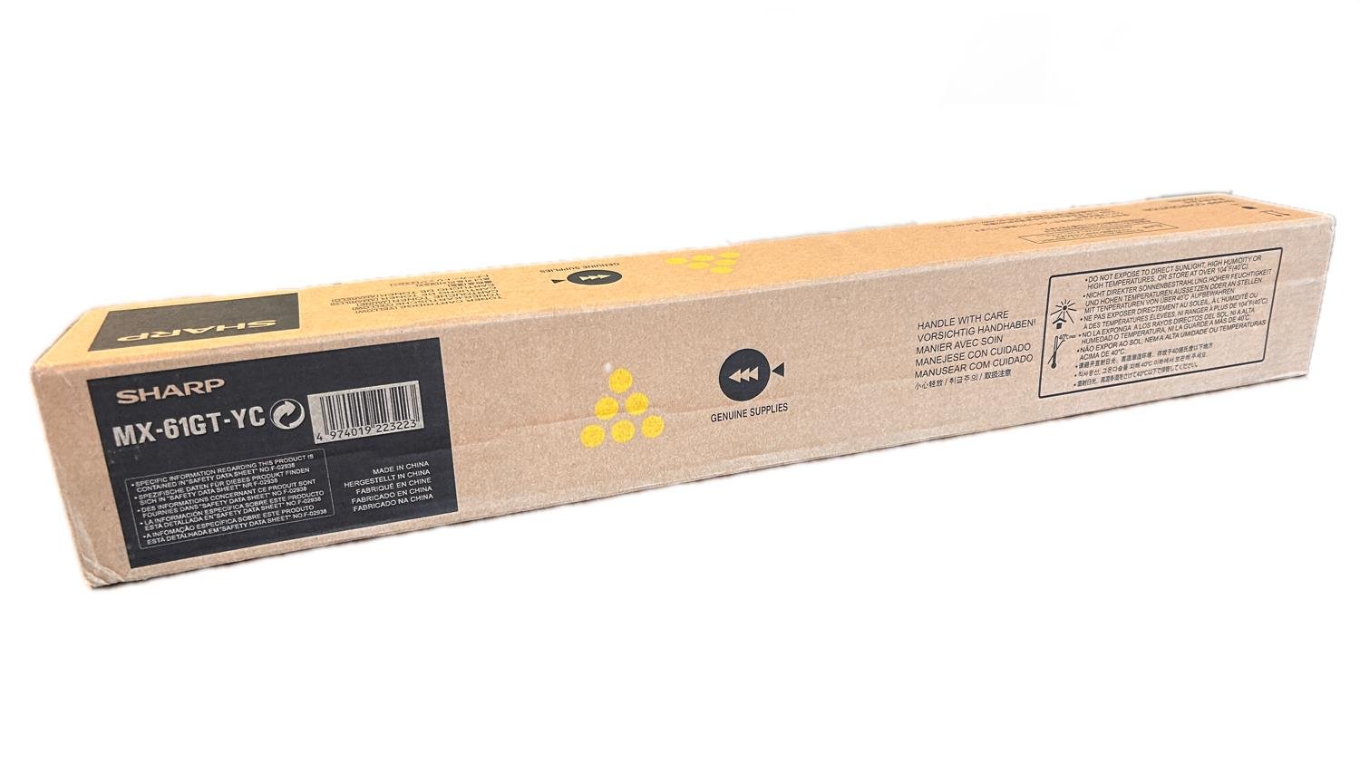 Sharp MX-61GT-YA Orijinal Sarı Toner MX-3060 3070 3570 3061 2651