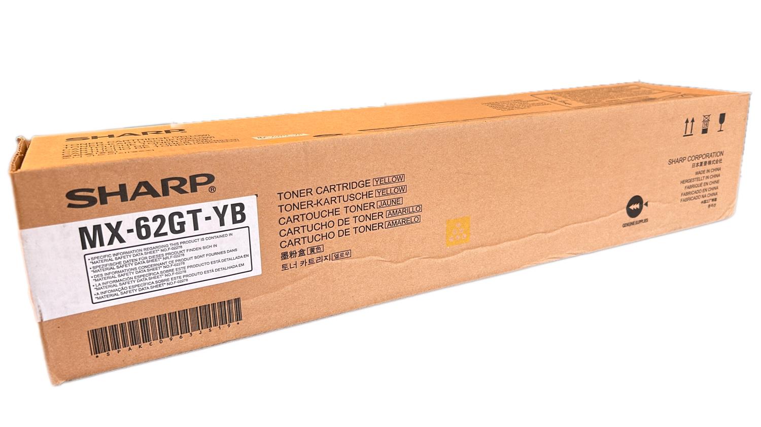 Sharp MX-62GT-YA Orjinal Sarı Toner MX-6240N,MX-7040N