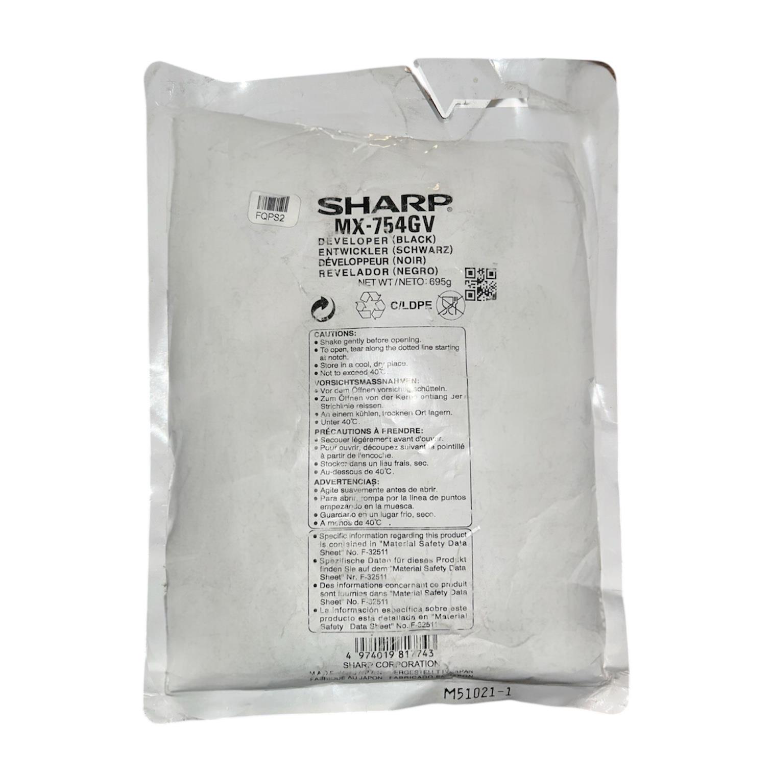 Sharp MX-754GV Orjinal Developer MX M654  M754
