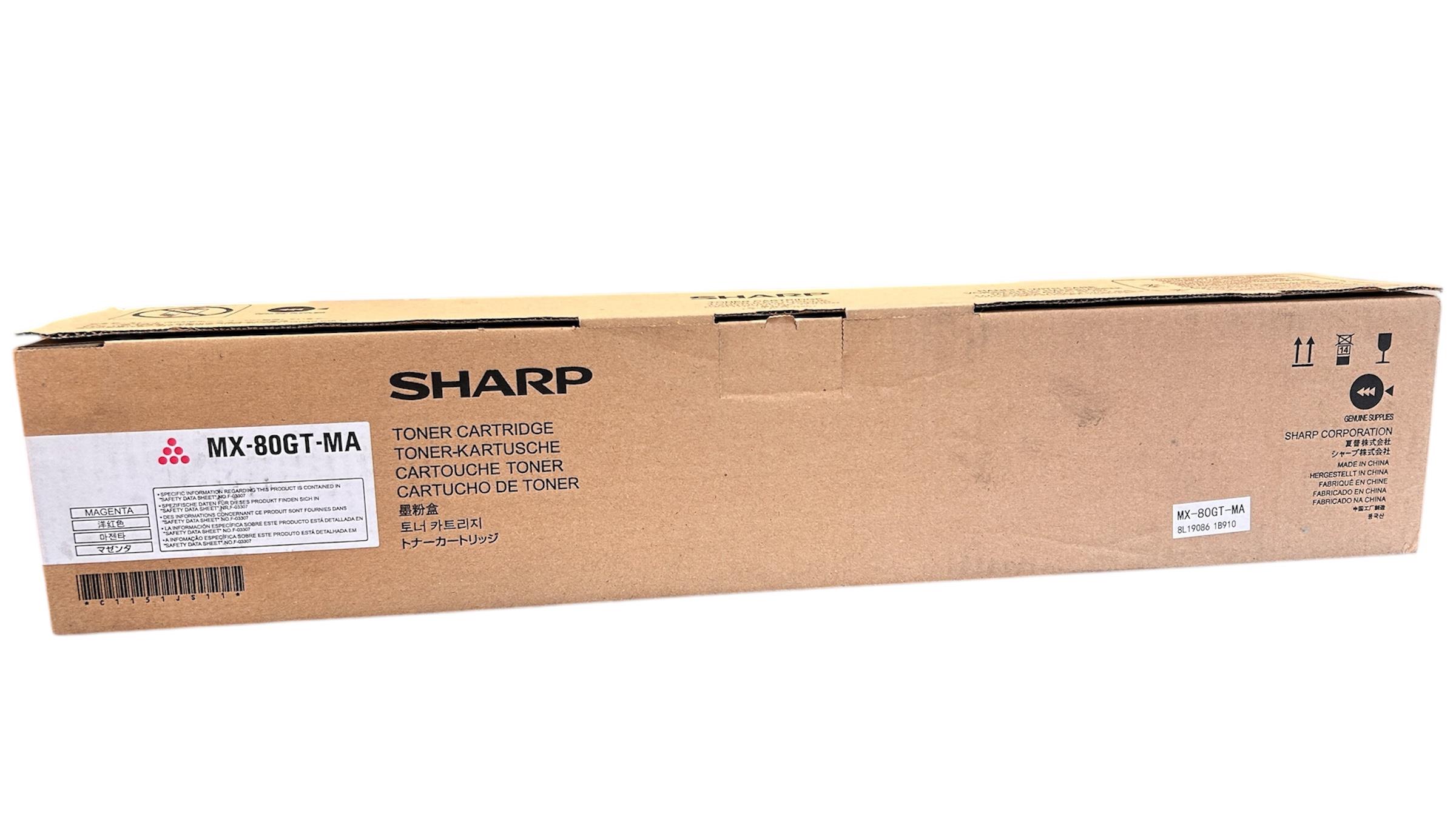 Sharp MX-80GT-MA Orijinal Kırmızı Toner MX-7081 MX-8081
