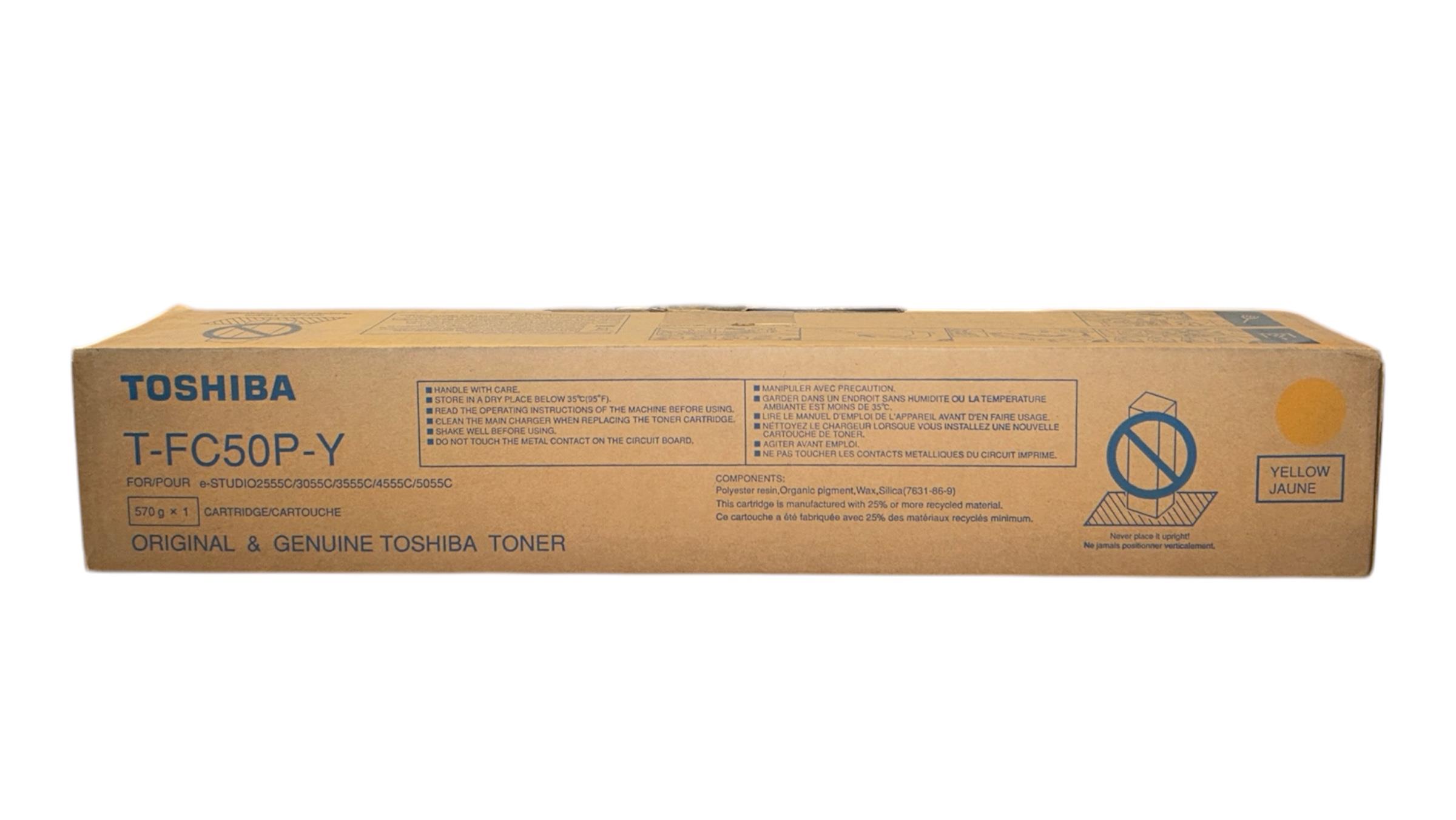 Toshiba T-FC50P-Y Orijinal Sarı Toner E-Studio 2555 3055 3555 5055