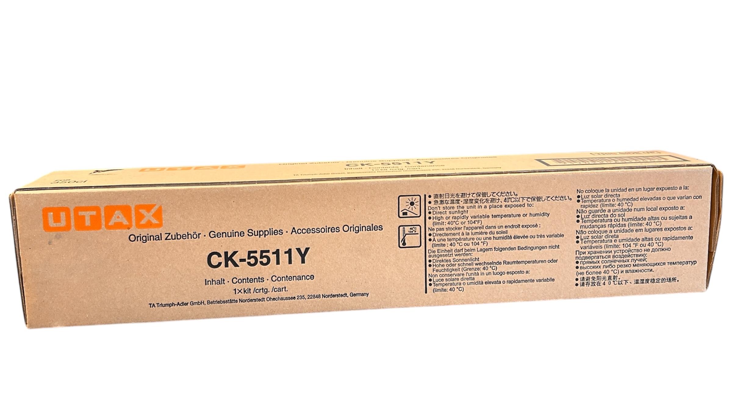 Utax CK-5511 Orjinal Sarı Toner 350ci 352ci
