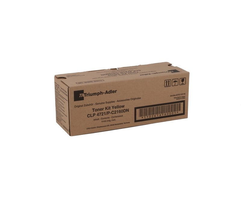 Utax TK-580  Orjinal Sarı Toner  2160  3721 Triumph Adler 4721  2160