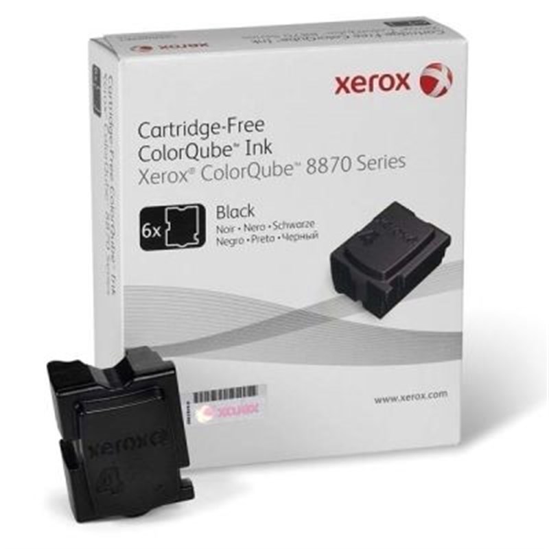 Xerox 108R00965 ColorQube 8870  8880 Siyah Kartuş 6'lı Paket