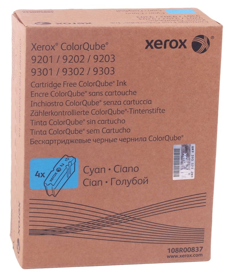 Xerox ColorQube 9200-9300-9302-9303 Orjinal Cyan Toner (4'lü Paket)(108R00837)
