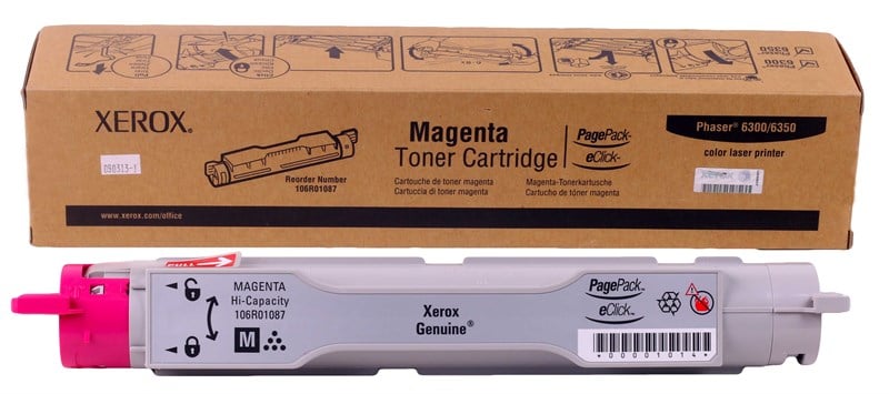 Xerox Phaser 6300-6350 Orjinal Kırmızı Toner (106R01087) (7.000 Sayfa)