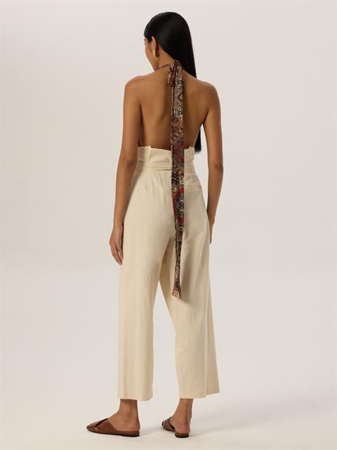 Derin Dekolteli İkonik Body - Bohemian Desenli