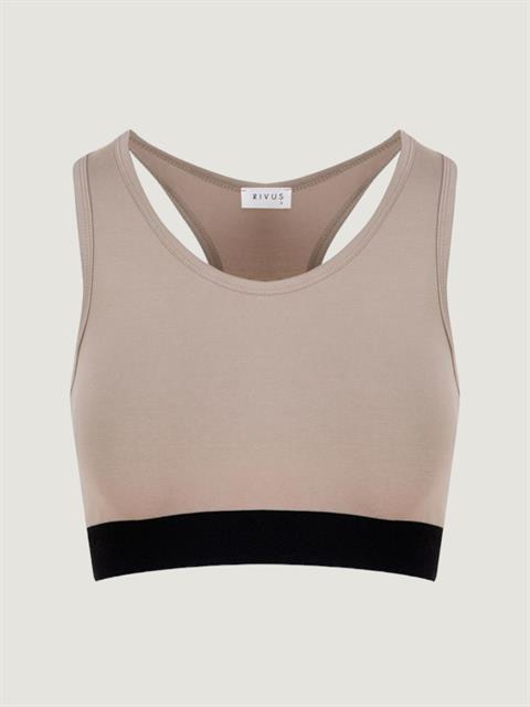 Altı Lastikli Yüzücü Sırt Spor Bralet - Bej